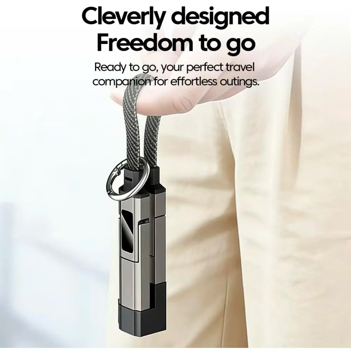 65W 4-In-1 Magnetic Charging Keychain: The Ultimate Travel Companion for Fast Charging and Compatibility with All Your Devices
