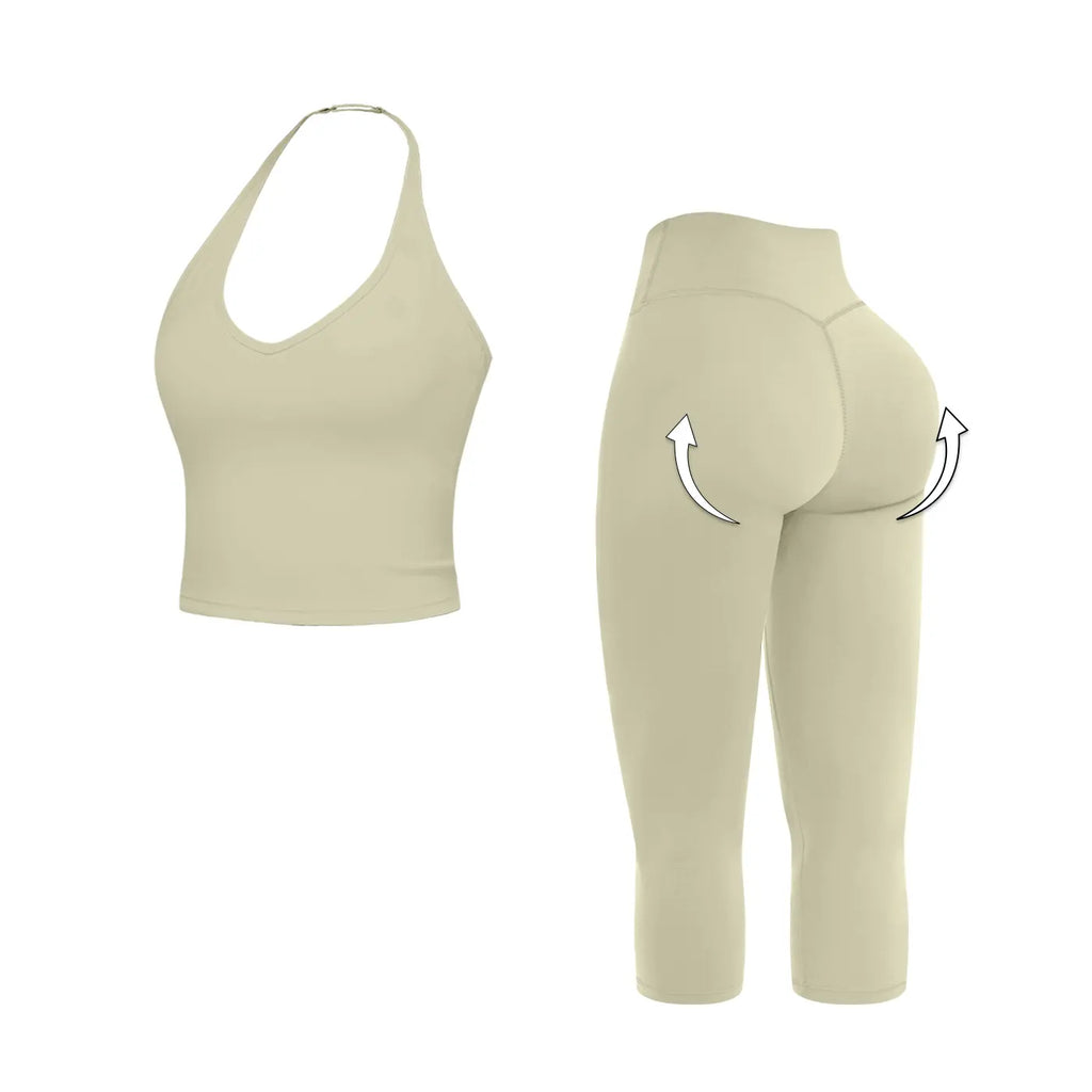 MFVIM Women'S 2-Piece Slimming Sports Set - Casual Commuter Tank Top Yoga Outfit, Gym Set for Workout & Gym Workout Women, 2 Piece Sets