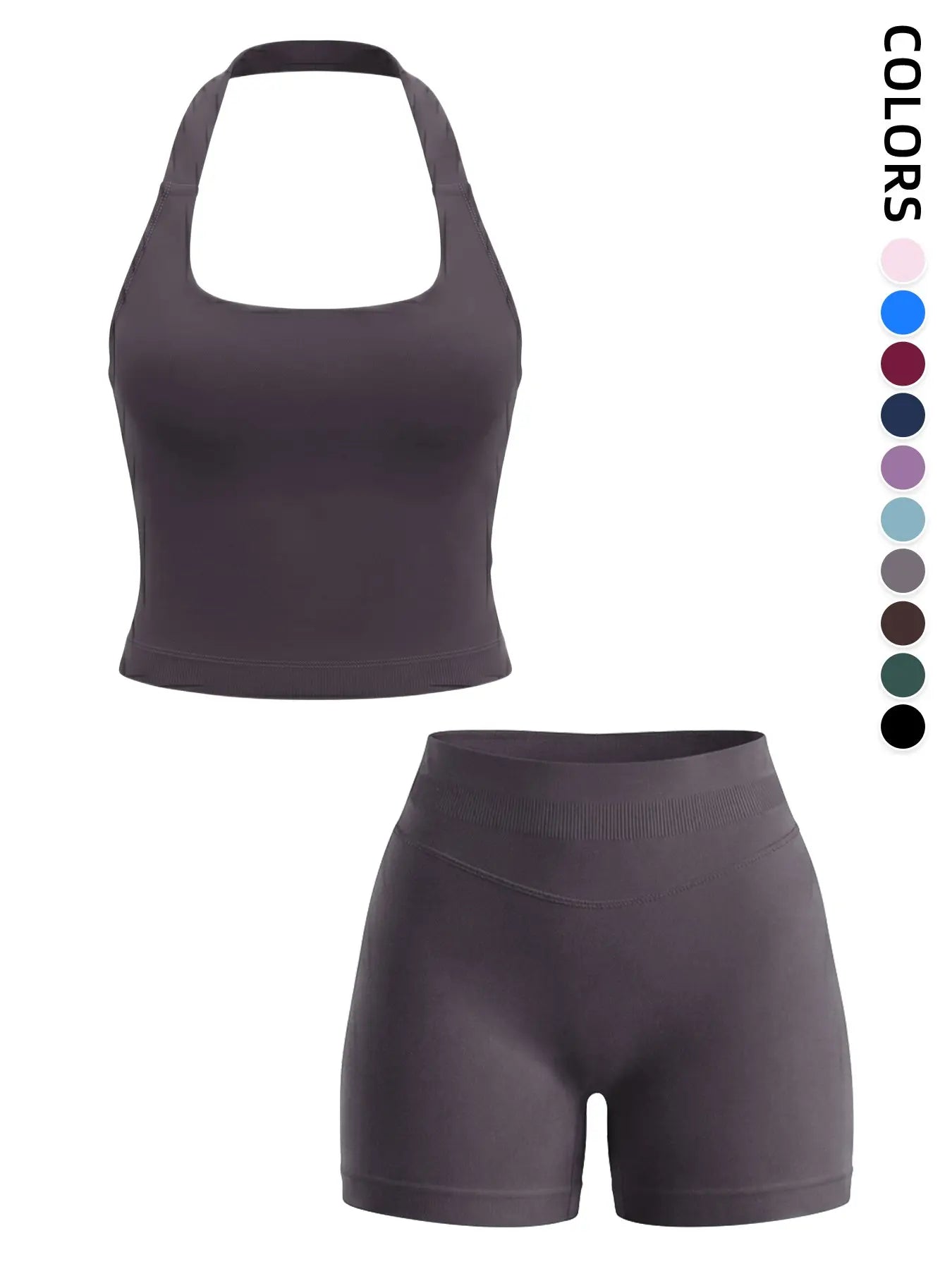 High-Waisted Backless Yoga Set, Quick-Dry Fitness Wear, Enhances Butt Lift, Ideal for Workout & Exercise, Comfortable & Stylish Design