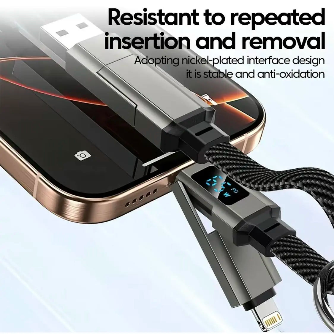 65W 4-In-1 Magnetic Charging Keychain: The Ultimate Travel Companion for Fast Charging and Compatibility with All Your Devices