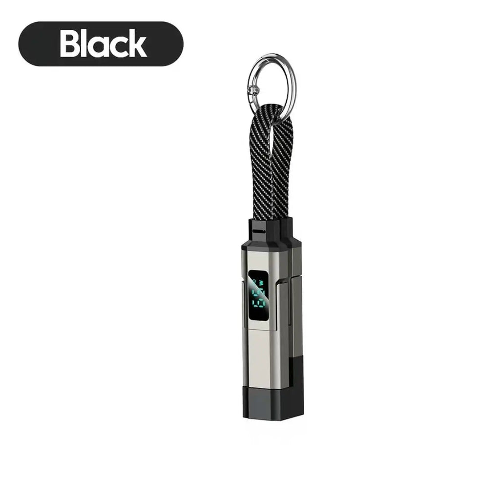 65W 4-In-1 Magnetic Charging Keychain: The Ultimate Travel Companion for Fast Charging and Compatibility with All Your Devices
