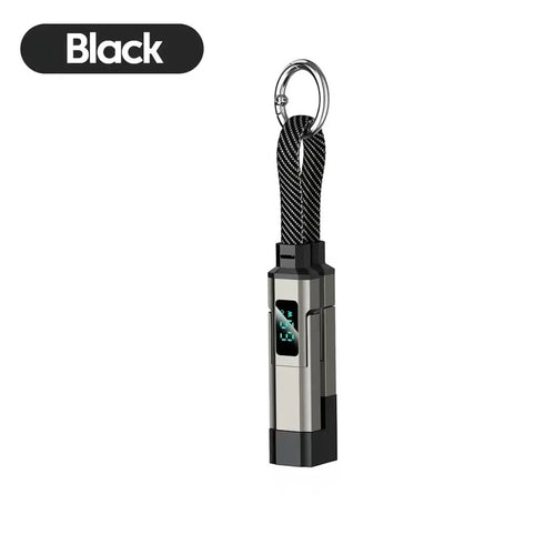 65W 4-In-1 Magnetic Charging Keychain: The Ultimate Travel Companion for Fast Charging and Compatibility with All Your Devices