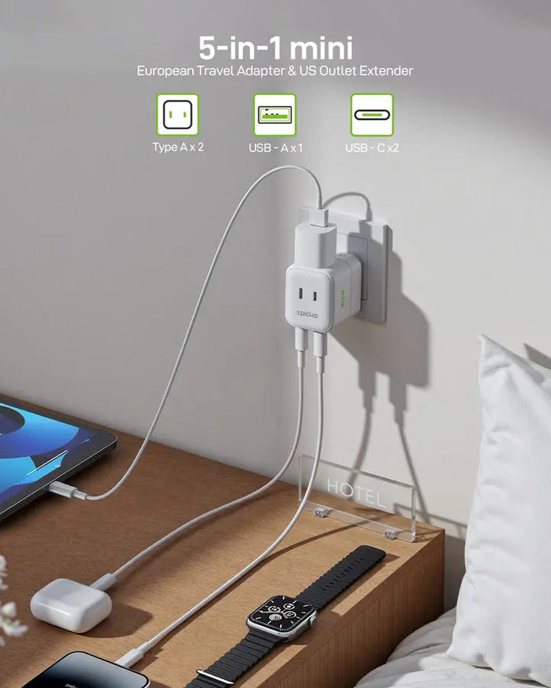 Hybrid Mini 30W Fast Charging Travel Adapter