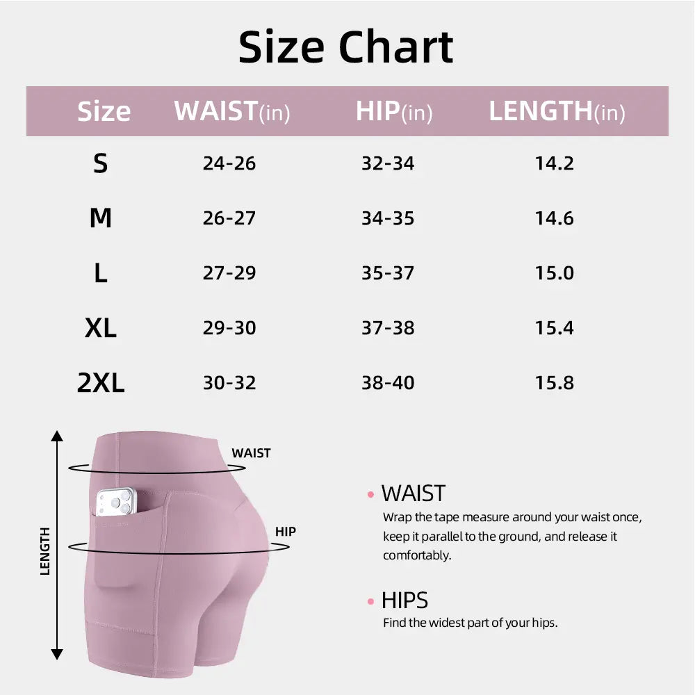 【LOCAL SHIPPING】1/3/4/6-PACK NO FRONT SEAM & BUTT LIFTING SHORTS with Pockets S-2XL - 2026 New Women'S High Waist Tummy Control 5'' Shorts with 1'' Elastic Waistband Yoga Wear Fitness Yoga Gym Activewear