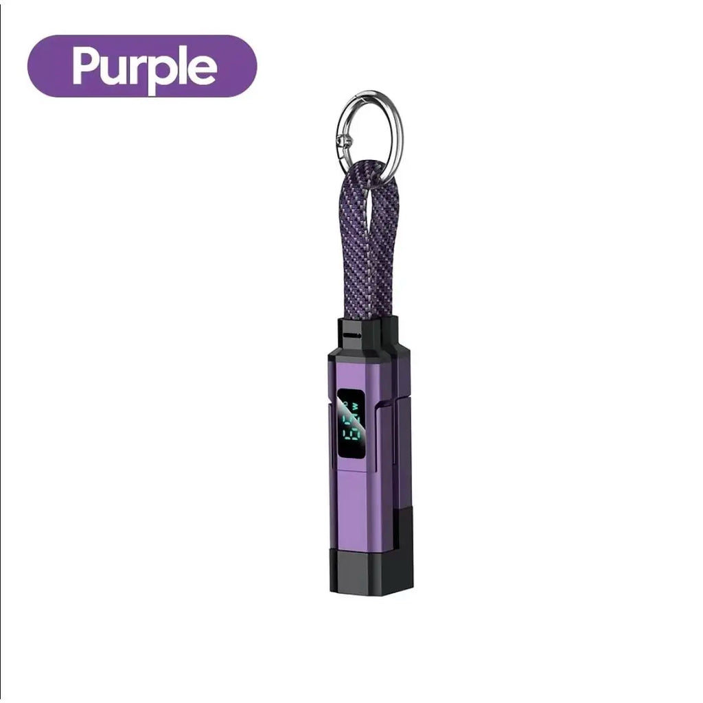 65W 4-In-1 Magnetic Charging Keychain: The Ultimate Travel Companion for Fast Charging and Compatibility with All Your Devices